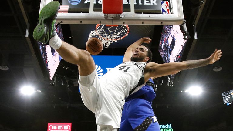 Trey Lyles of the San Antonio Spurs