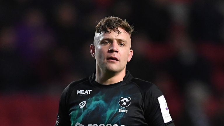Ian Madigan of Bristol Bears looks on during the European Rugby Challenge Cup Round 3 match between Bristol Bears and Stade Francais at Ashton Gate on December 07, 2019 in Bristol, England