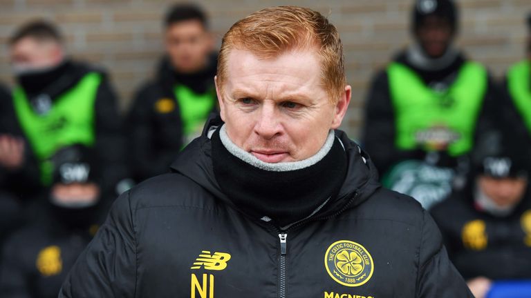 Celtic manager Neil Lennon is pictured ahead of the Scottish Cup quarter-final tie between St Johnstone and Celtic at McDiarmid Park