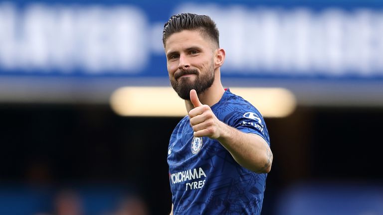 Olivier Giroud has started the past five games for Chelsea, scoring twice