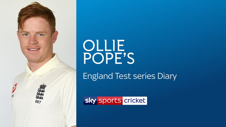 Ollie Pope's England diary