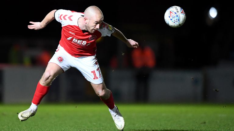 Paddy Madden in action for Fleetwood Town