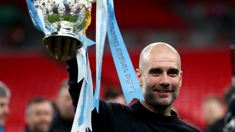 Manchester City are still on for a cup treble, of the Carabao Cup, FA Cup and Champions League