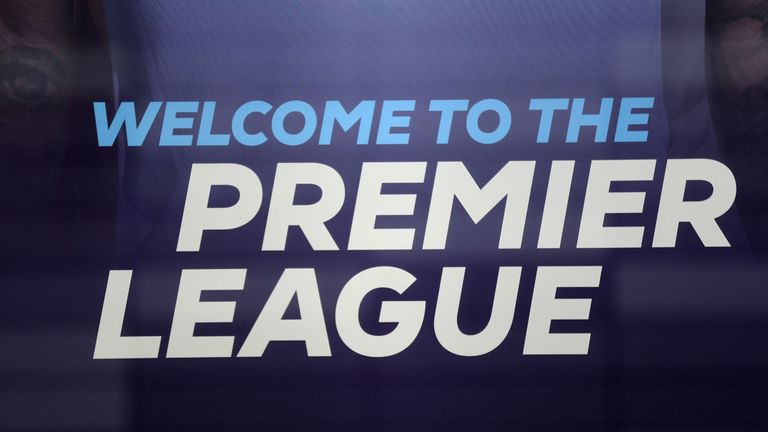 A general view through the windows of Premier League headquarters in London