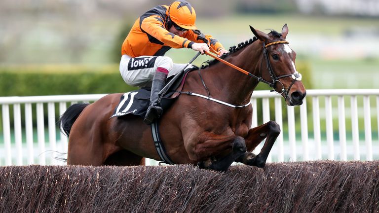 Put The Kettle On ridden by Aidan Coleman on the way to winning he Racing Post Arkle Challenge Trophy Novices' Chase on day one of the Cheltenham Festival at Cheltenham Racecourse, Cheltenham. PA Photo. Picture date: Tuesday March 10, 2020. See PA story RACING Cheltenham. Photo credit should read: Simon Cooper/PA Wire. RESTRICTIONS: Editorial Use only, commercial use is subject to prior permission from The Jockey Club/Cheltenham Racecourse.