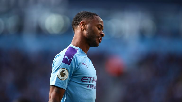 Sterling cuts a dejected figure after VAR rules out Manchester City's late winner against Spurs in August