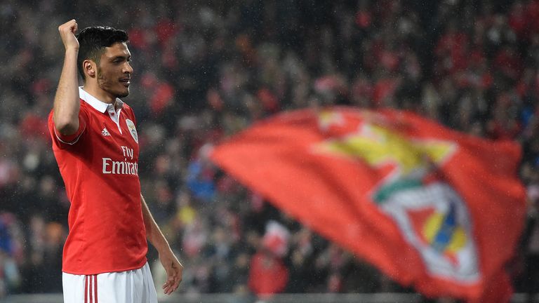 Raul Jimenez during his time at Benfica