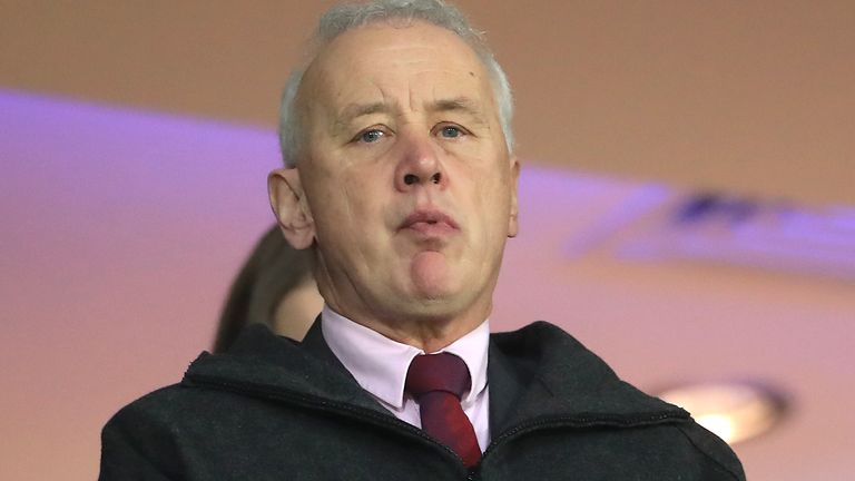 EFL chairman Rick Parry at West Brom vs Leeds United