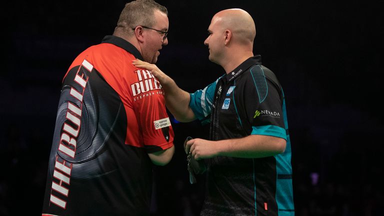 UNIBET PREMIER LEAGUE 2020.M&S BANK ARENA,.LIVERPOOL,.PIC;LAWRENCE LUSTIG.ROB CROSS V STEPHEN BUNTING .ROB CROSS IN ACTION