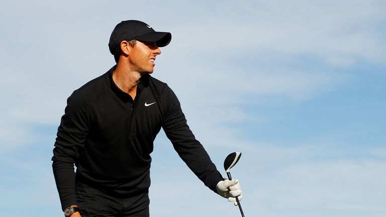 Rory McIlroy of Northern Ireland plays his shot from the 15th tee during the third round of the Arnold Palmer Invitational Presented by MasterCard at the Bay Hill Club and Lodge on March 07, 2020 in Orlando, Florida. 