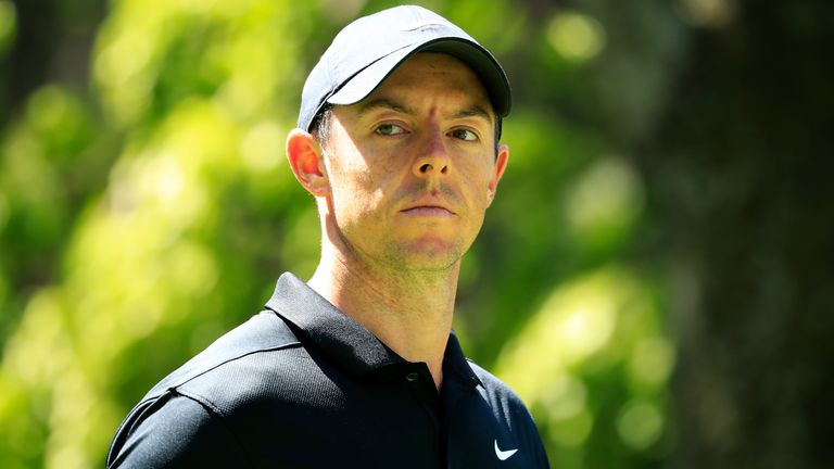 Rory McIlroy of Northern Ireland walks from the 14th tee during the first round of the World Golf Championships Mexico Championship at Club de Golf Chapultepec on February 20, 2020 in Mexico City, Mexico.