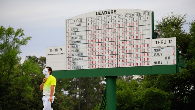 McIlroy's highest finish at The Masters was fourth in 2015
