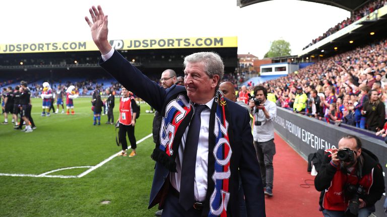 Crystal Palace won five of their last eight games under Roy Hodgson