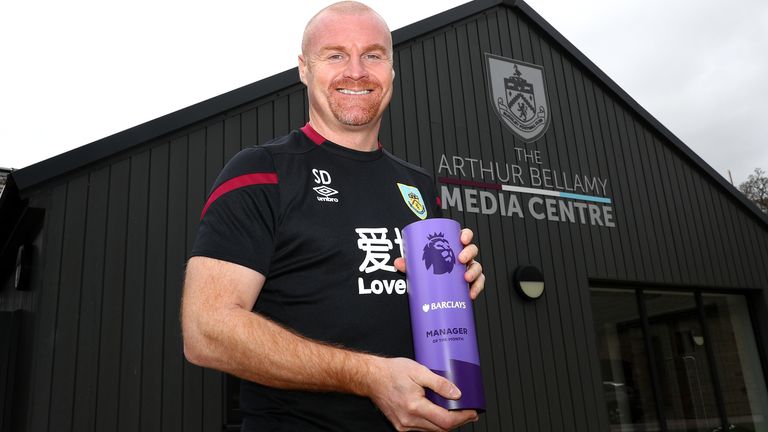 Sean Dyche won the Premier League Manager of the Month for February