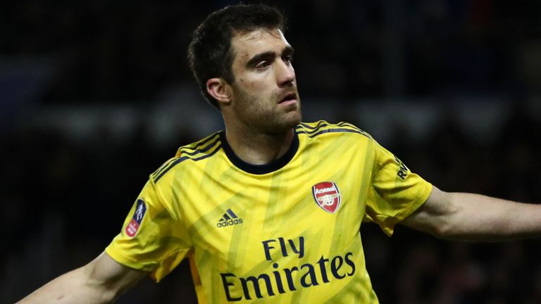 Sokratis Papastathopoulos&#39; goal helped Arsenal reach the FA Cup  quarter-finals for the first time in three seasons 