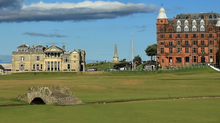 on the Old Course at St Andrews venue for The Open Championship in 2015, on July 29, 2014 in St Andrews, Scotland.  (Photo by David Cannon/Getty Images)
