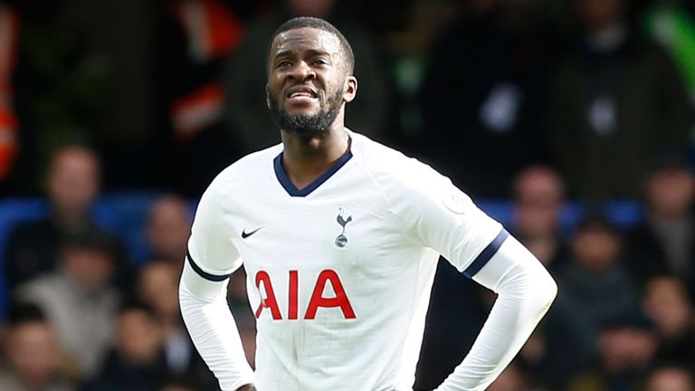 Tanguy Ndombele was hauled off at half-time against Burnley