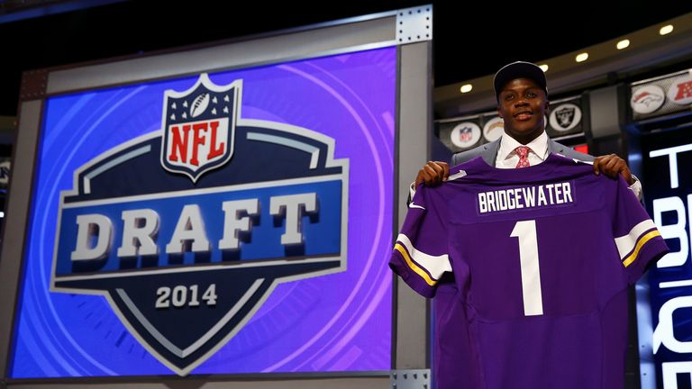 Teddy Bridgewater was selected No. 32 overall in 2014