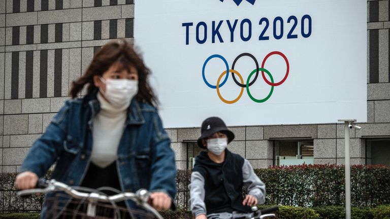 The Tokyo Games were pushed back a year because of the coronavirus pandemic