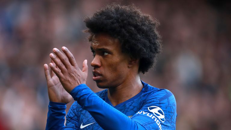 Willian's Chelsea contract will expire this summer
