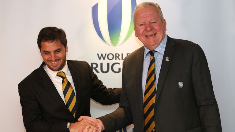 Agustin Pichot is hoping to replace Bill Beaumont as chairman of World Rugby 