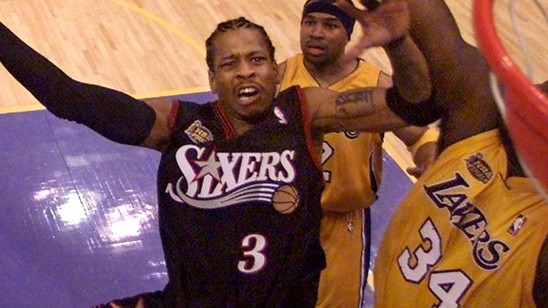 NBA Playoffs 2001 - Iverson shortest player in history to win MVP