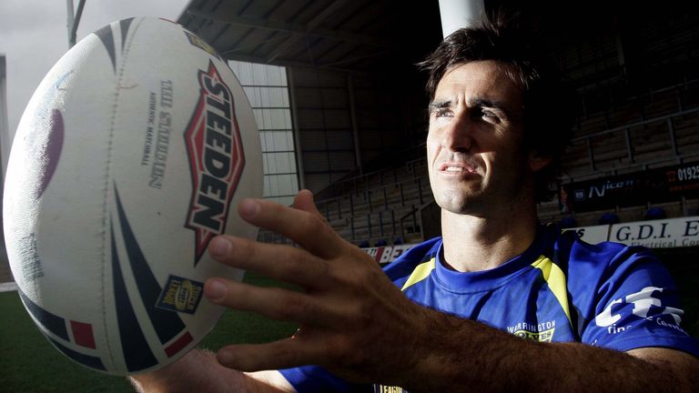 Pix by BEN DUFFY/SWpix.com - Rugby League, Warrington Wolves - Andrew Johns........14/09/05..Picture Copyright >> Simon Wilkinson >> 07811267706..Warrington Wolves superstar rugby League player, Andrew Johns