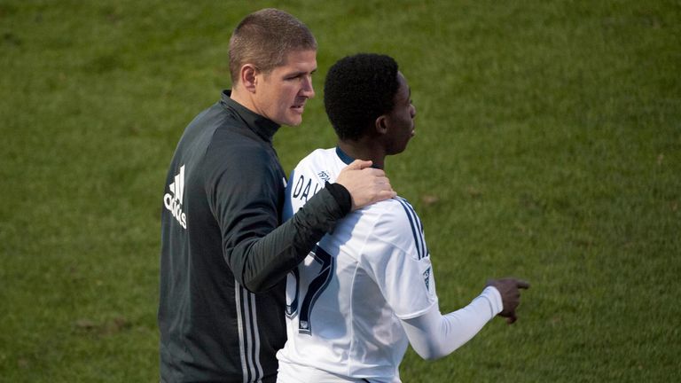 Head coach Carl Robinson nurtured Davies&#39; progression at the Vancouver Whitecaps, his first professional team