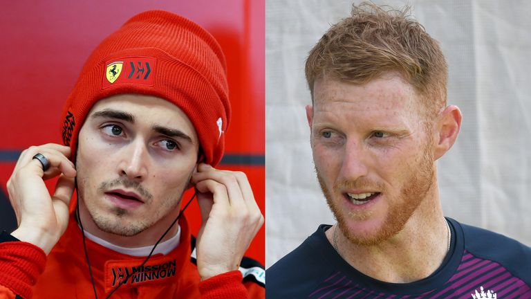 Charles Leclerc and Ben Stokes will take part in a virtual GP