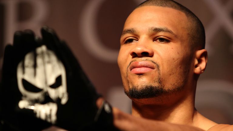 LONDON, ENGLAND - FEBRUARY 22: during the weigh-in ahead of the IBO World Super Middleweight Title fight between DeGale v Chris Eubank Jr. on the 23rd February at the Intercontinental Hotel on February 22, 2019 in London, England. (Photo by Jack Thomas/Getty Images)