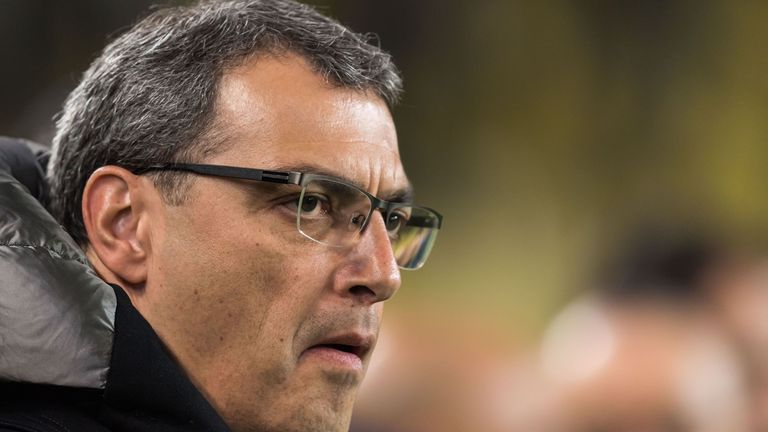 Damien Comolli sportif director of Fenerbahce during the Turkish Spor Toto Super Lig match Fenerbahce AS and Buyuksehir Belediye Erzurumspor at the Sukru Saracoglu Stadium on December 17, 2018 in Istanbul, Turkey