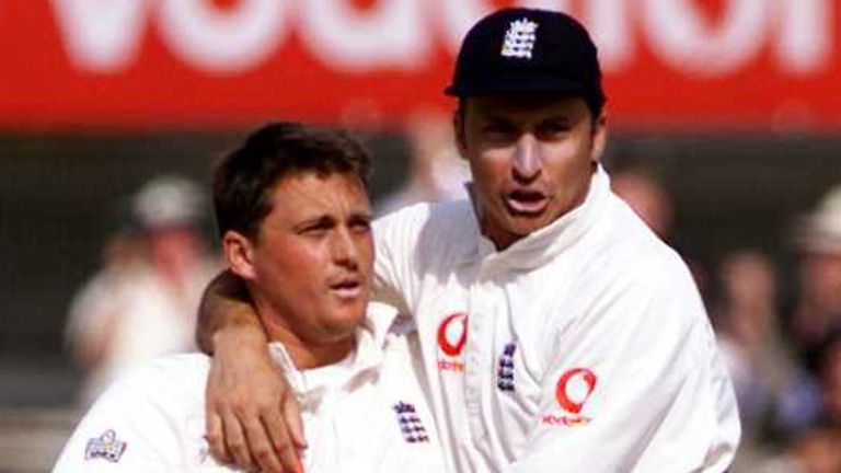 Darren Gough knocked over Alastair Cook to edge Nasser Hussain's XI closer to victory