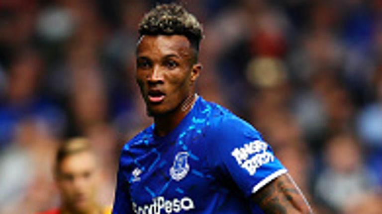 LIVERPOOL, ENGLAND - AUGUST 17: Jean-Philippe Gbamin in action during the Premier League match between Everton FC and Watford FC at Goodison Park on August 17, 2019 in Liverpool, United Kingdom. (Photo by Chris Brunskill/Fantasista/Getty Images)