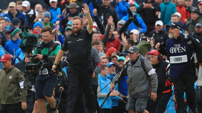 Huge crowds braved the elements on the final day to support Shane Lowry