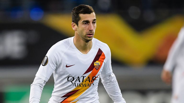Henrikh Mkhitaryan of AS Roma during the UEFA Europa League round of 32 second leg match between KAA Gent v AS Roma at Ghelamco Arena on February 27, 2020 in Gent, Belgium