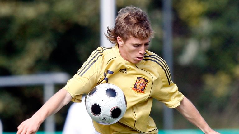 Spain U17 player Iker Muniain on September 20, 2008 in Saarbruecken, Germany