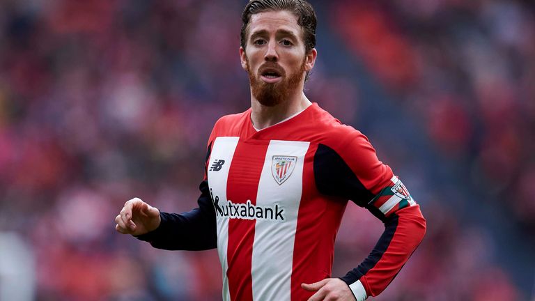 Iker Muniain in action for Athletic versus Villarreal in March 2020