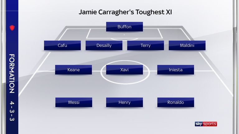 Jamie Carragher&#39;s Toughest XI he&#39;s faced