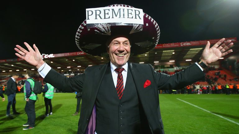 Chairman Jeff Mostyn revelled in the carnival atmosphere on an unforgettable night