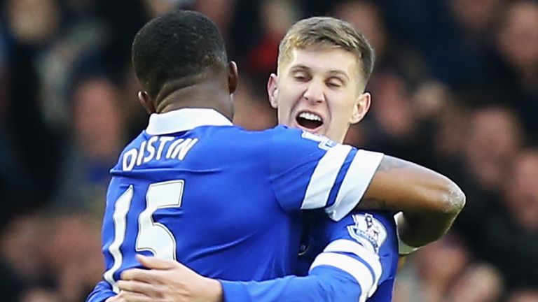 John Stones and Sylvain Distin were team-mates at Everton