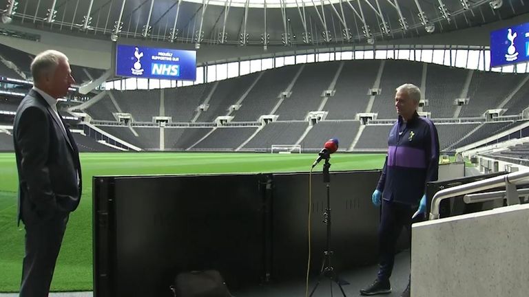 Mourinho spoke to Sky Sports News reporter Gary Cotterill