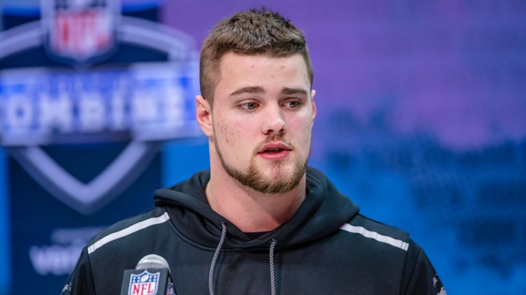 Willekes at the NFL Scouting Combine in Indianapolis