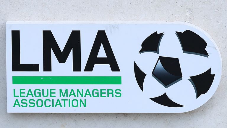 File photo dated 27-07-2016 of A view of the League Managers Association logo. PA Photo. Issue date: Friday April 3, 2020. Significant progress has been made by managers and coaches in negotiating pay cuts and wage deferrals in response to the coronavirus pandemic, the League Managers... Association has said. The LMA has been part of ongoing talks on salary issues alongside the Professional Footballers... Association, the Premier League and the English Football League. See PA story SOCCER Coronavirus. Photo credit should read Mike Egerton/PA Wire.