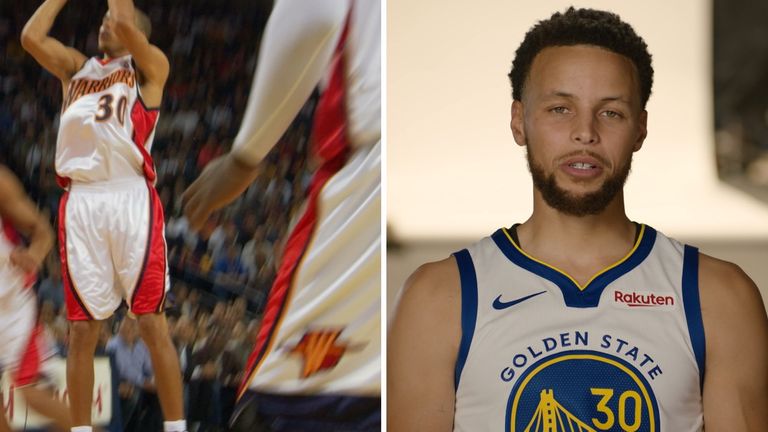 Golden State&#39;s Steph Curry and Atlanta&#39;s Trae Young tell the stories of their first career basket in the NBA.