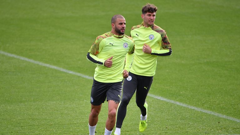 Sergio Aguero named English pair John Stones and Kyle Walker as the biggest jokers at Manchester City.