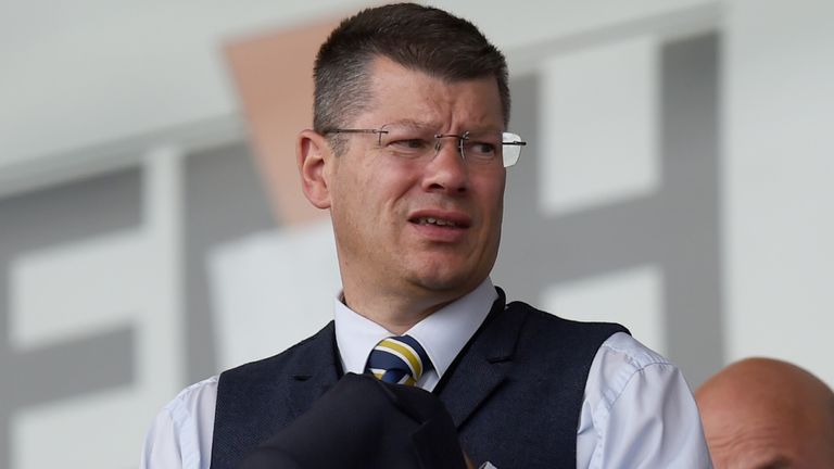 SPFL Chief Executive Neil Doncaster at the game between Hamilton and Kilmarnock