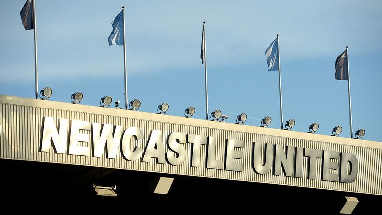 General view inside the stadium looking out to the city ahead of the Premier League match between Newcastle United and Leicester City at St. James Park on January 01, 2020 in Newcastle upon Tyne, United Kingdom.