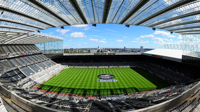 General view of St James&#39; Park, home to Newcastle United