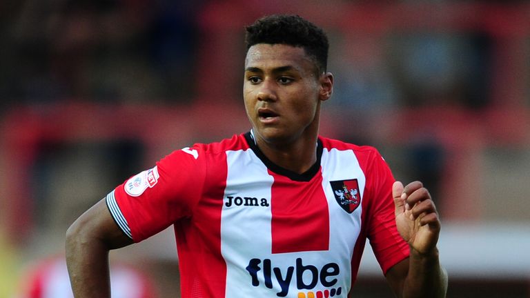 Brentford's Ollie Watkins started his career with Exeter and spent 13 years on the Devon side's books before a 2017 move to west London.