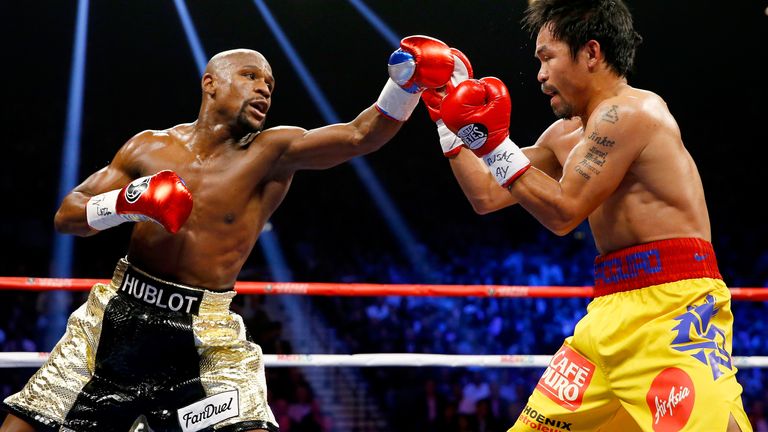 Pacquiao fought in the richest fight ever against Mayweather in 2015